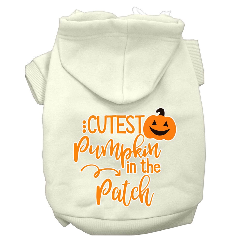 Dog Hoodie Cutest Pumpkin in the Patch Festive Spirit Fun