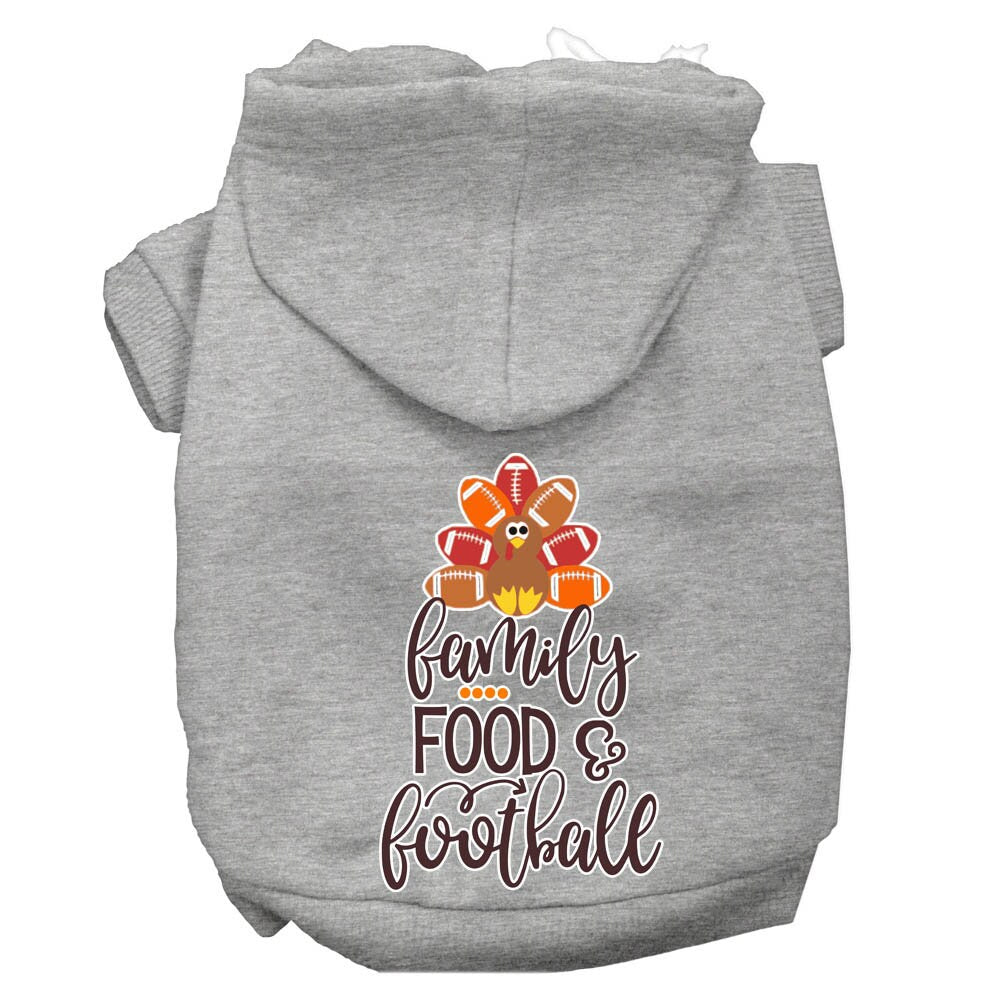 Dog Hoodie Family Food and Football for Festive Joy Wear for