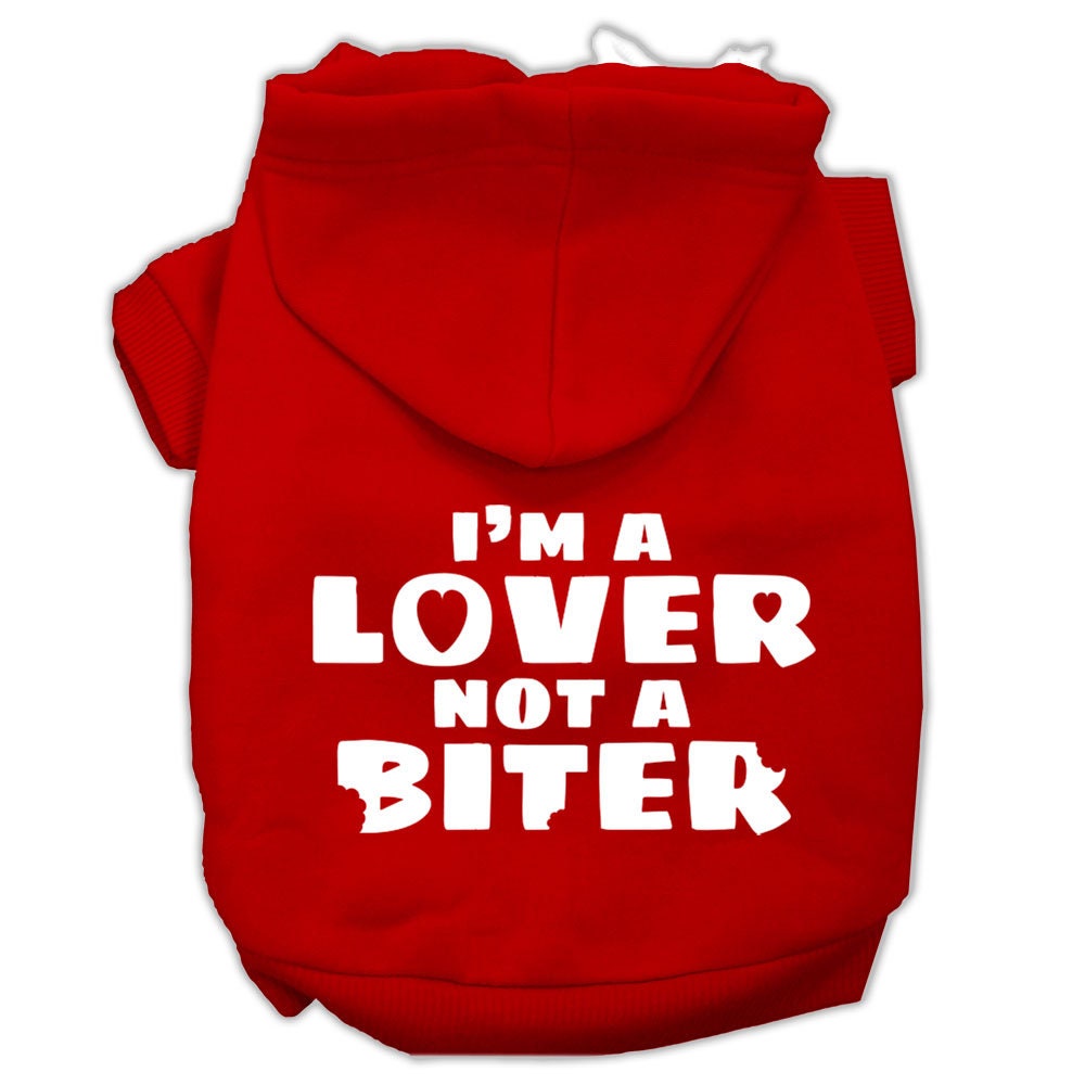 Dog Hoodie Im Lover Not Biter for Royal Comfort Wear for