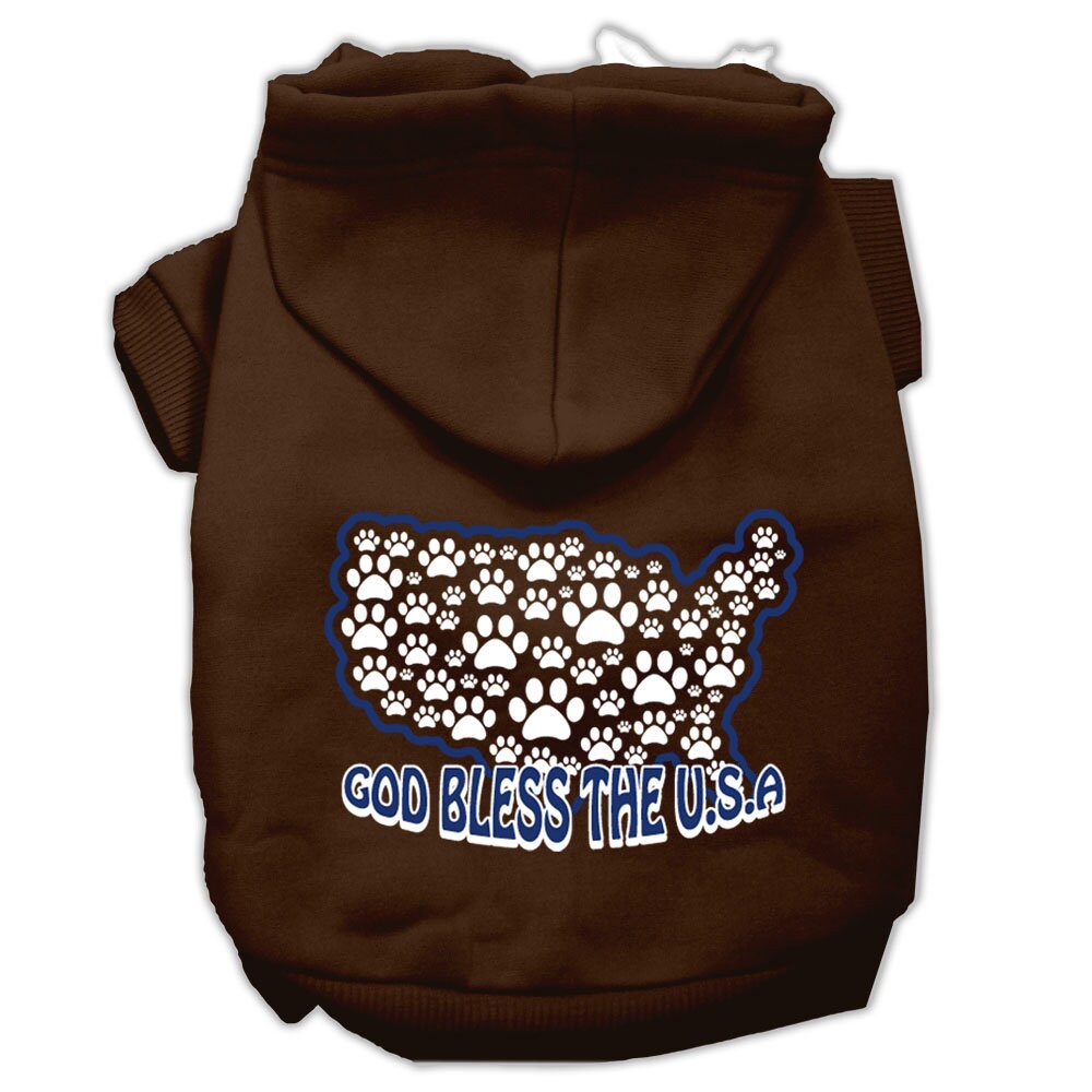 Dog Hoodie God Bless The USA for Royal Patriotic Style for