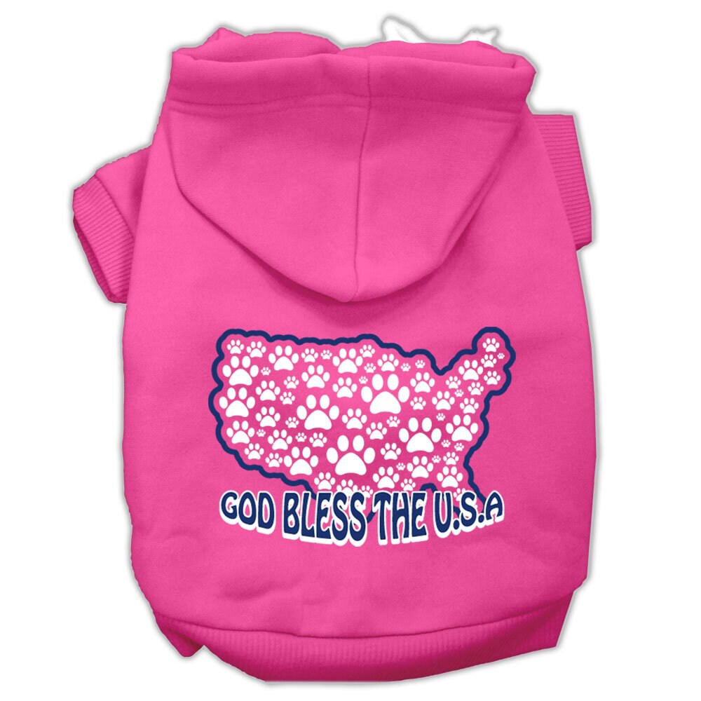 Dog Hoodie God Bless The USA for Royal Patriotic Style for