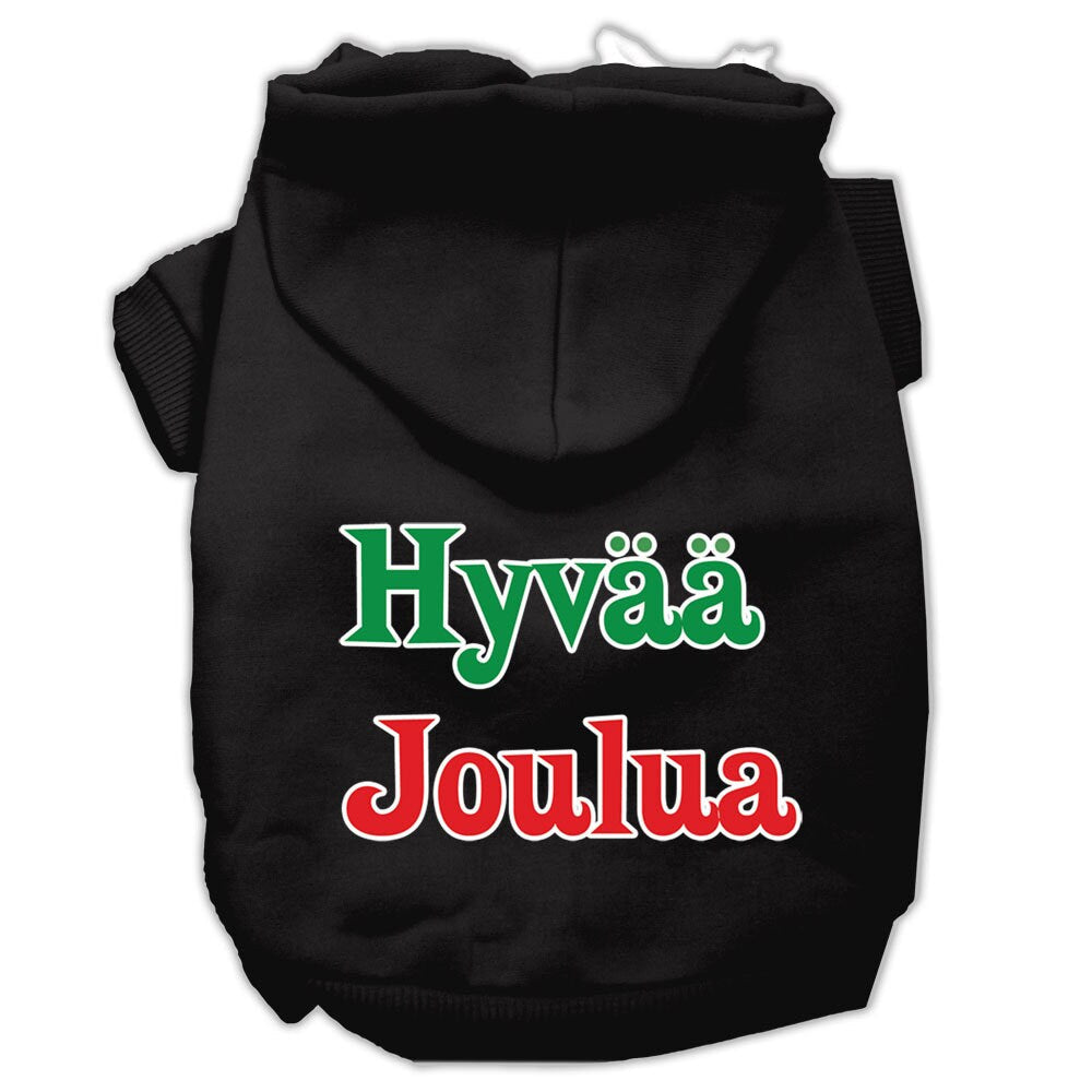 Dog Hoodie Hyvaa Joulua Festive Comfort Pet for Festive