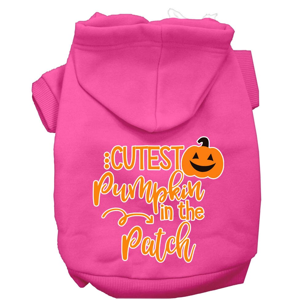 Dog Hoodie Cutest Pumpkin in the Patch Festive Spirit Fun