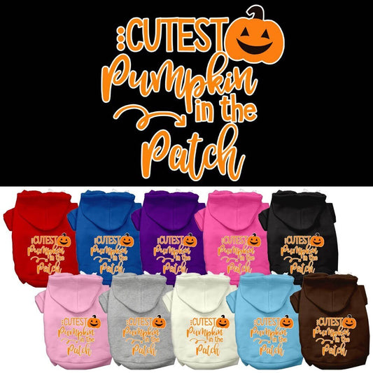 Dog Hoodie Cutest Pumpkin in the Patch Festive Spirit Fun