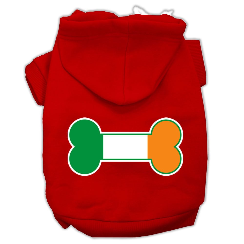 Dog Hoodie Bone Shaped Ireland Flag for Royal Comfort Style