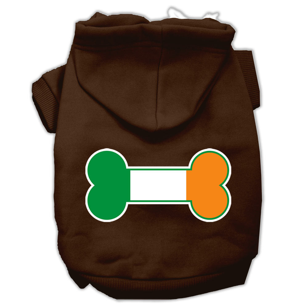 Dog Hoodie Bone Shaped Ireland Flag for Royal Comfort Style