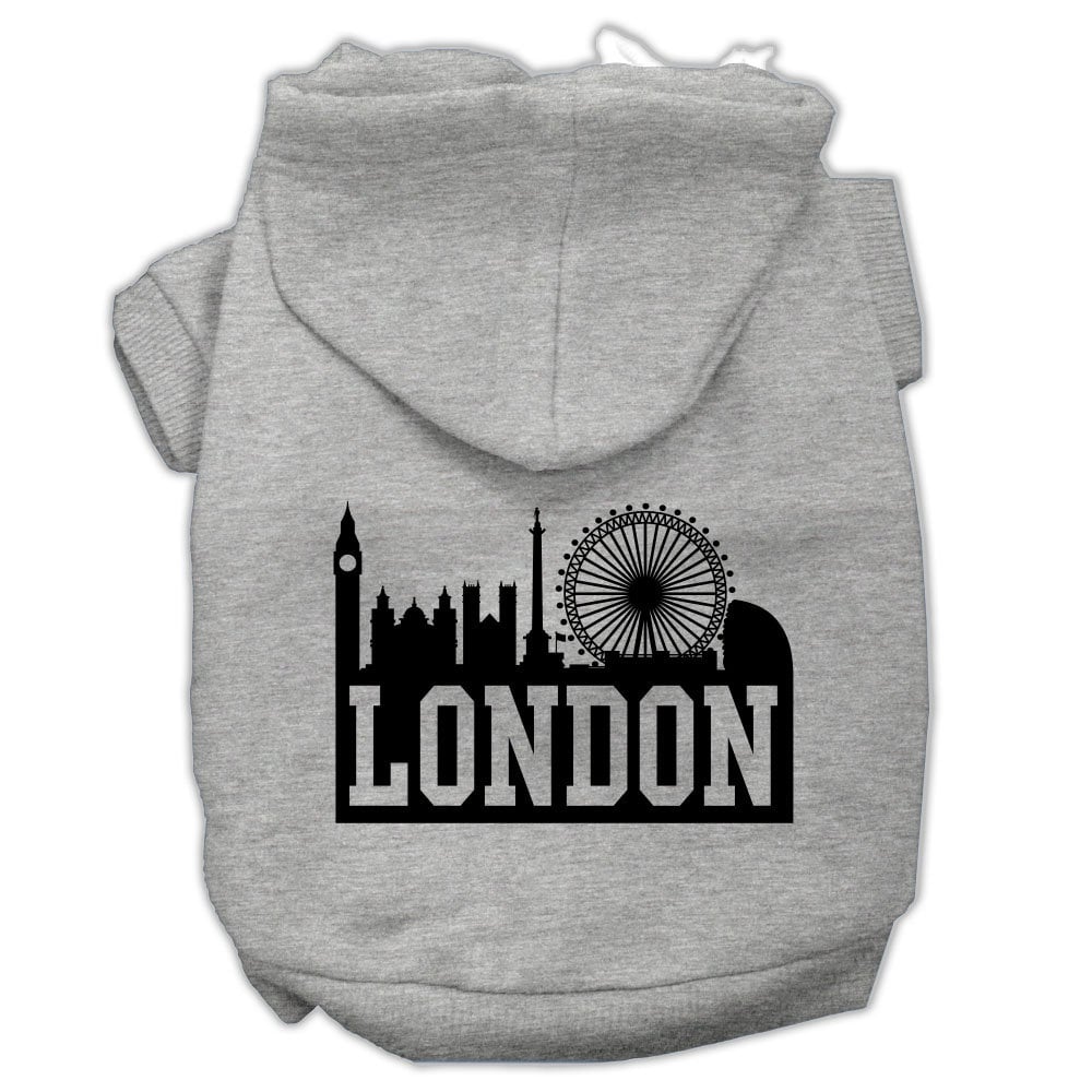 Dog Hoodie London Skyline for Royal Style and Comfort Wear