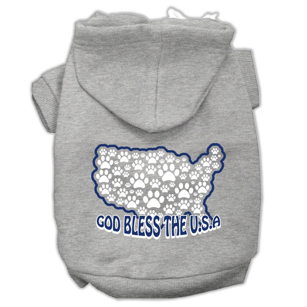 Dog Hoodie God Bless The USA for Royal Patriotic Style for