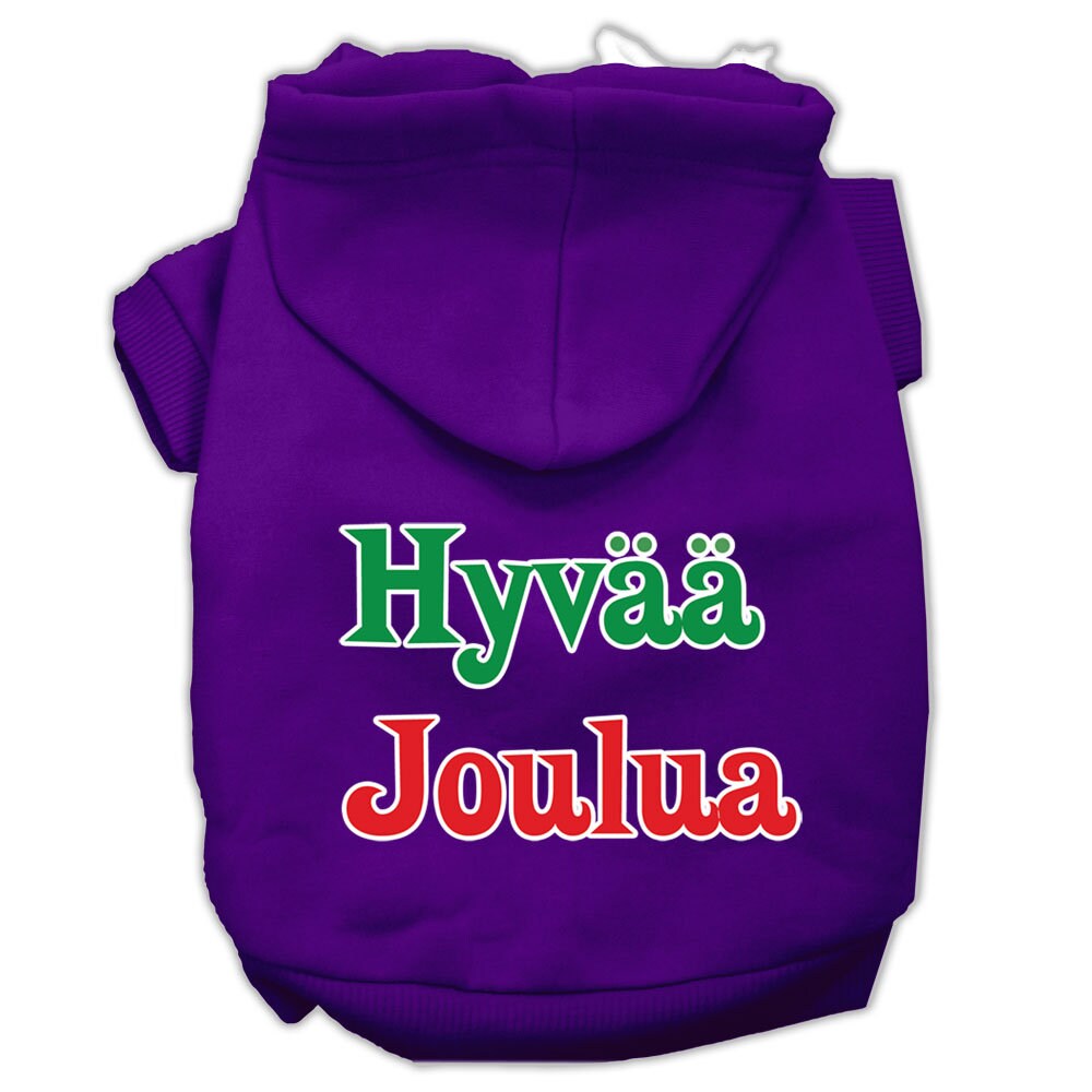 Dog Hoodie Hyvaa Joulua Festive Comfort Pet for Festive