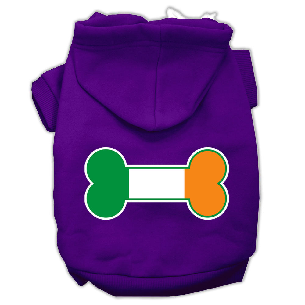 Dog Hoodie Bone Shaped Ireland Flag for Royal Comfort Style