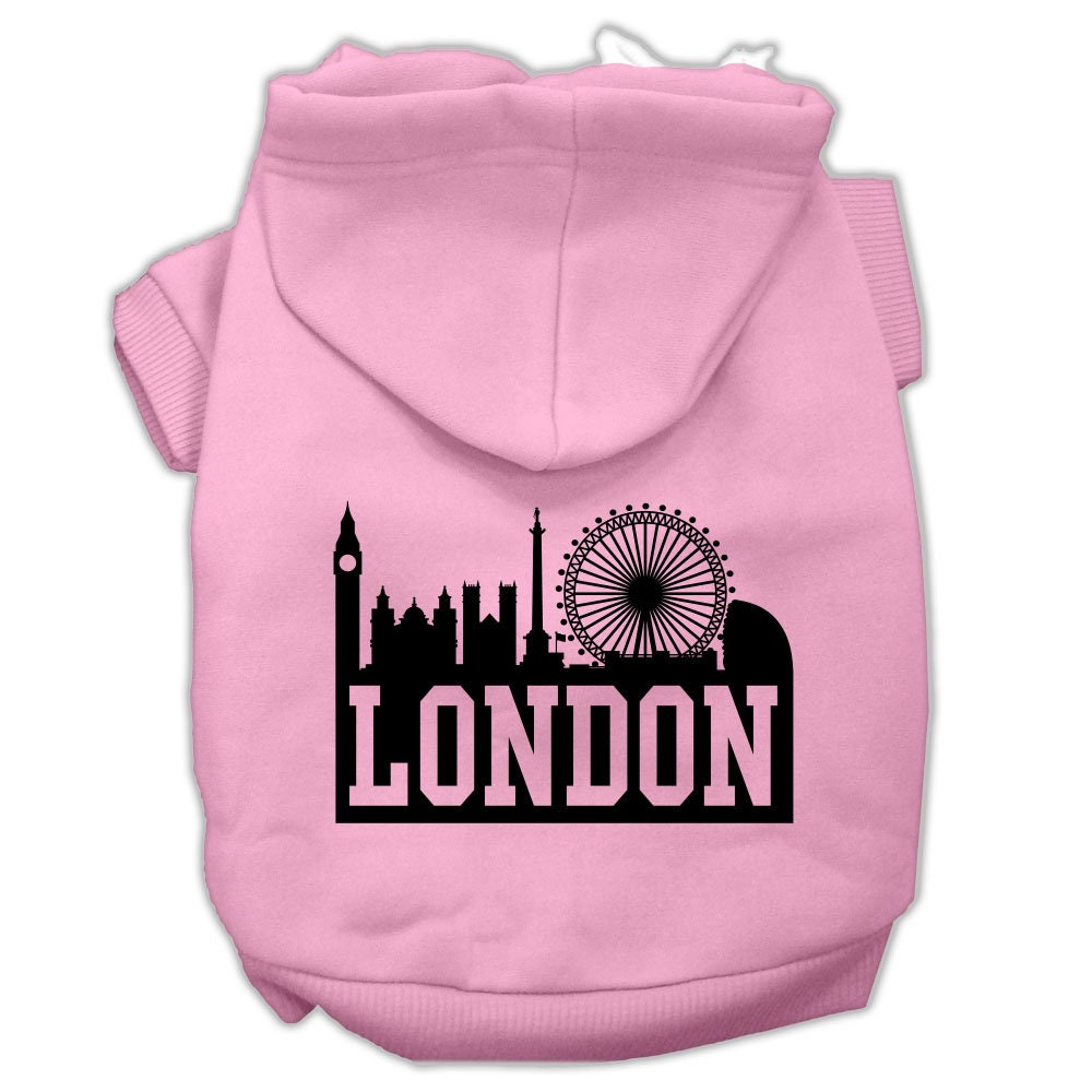 Dog Hoodie London Skyline for Royal Style and Comfort Wear