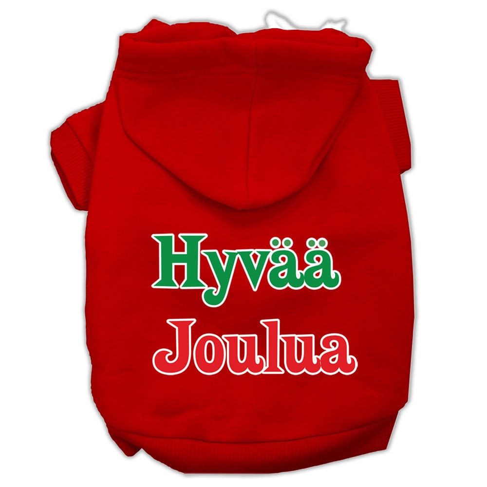 Dog Hoodie Hyvaa Joulua Festive Comfort Pet for Festive