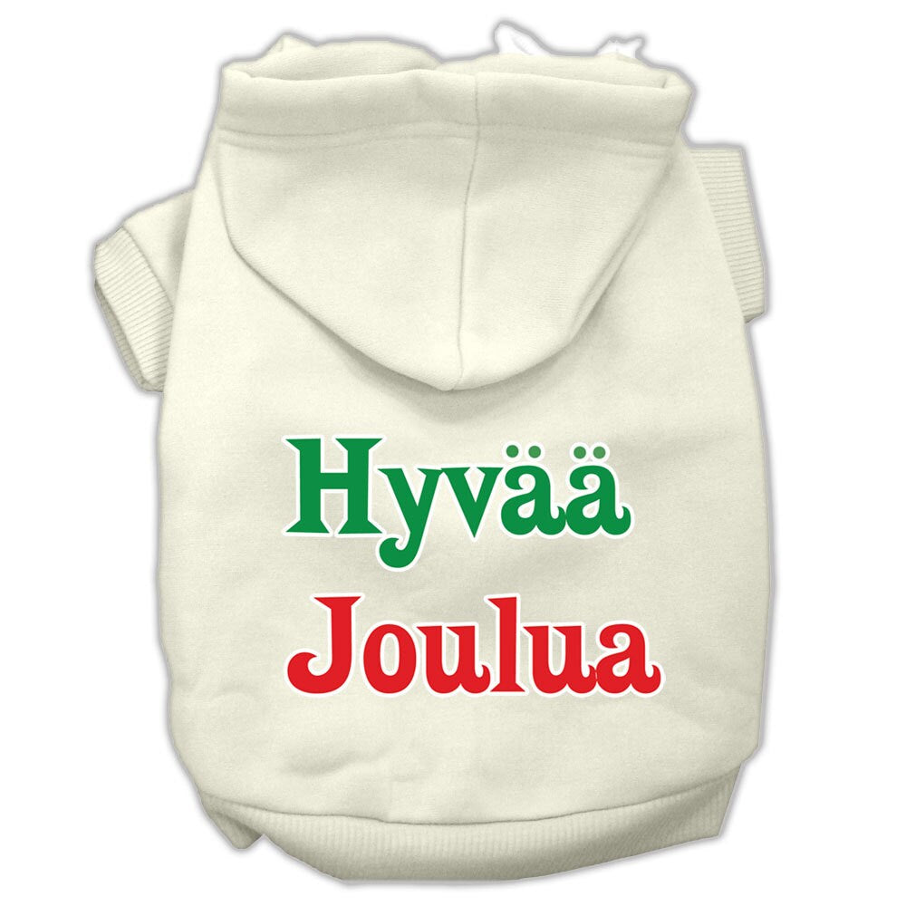 Dog Hoodie Hyvaa Joulua Festive Comfort Pet for Festive