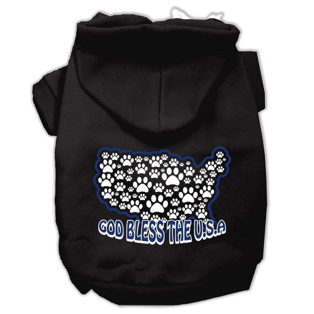 Dog Hoodie God Bless The USA for Royal Patriotic Style for