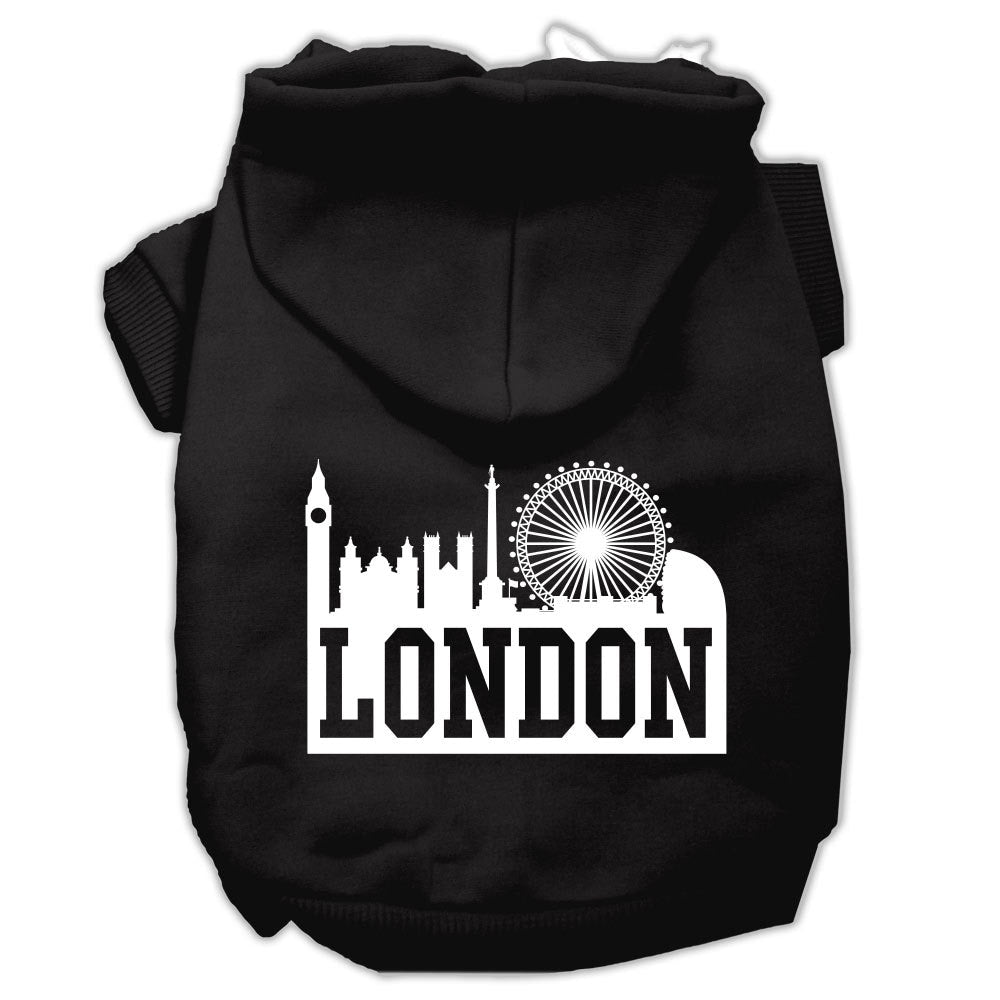 Dog Hoodie London Skyline for Royal Style and Comfort Wear
