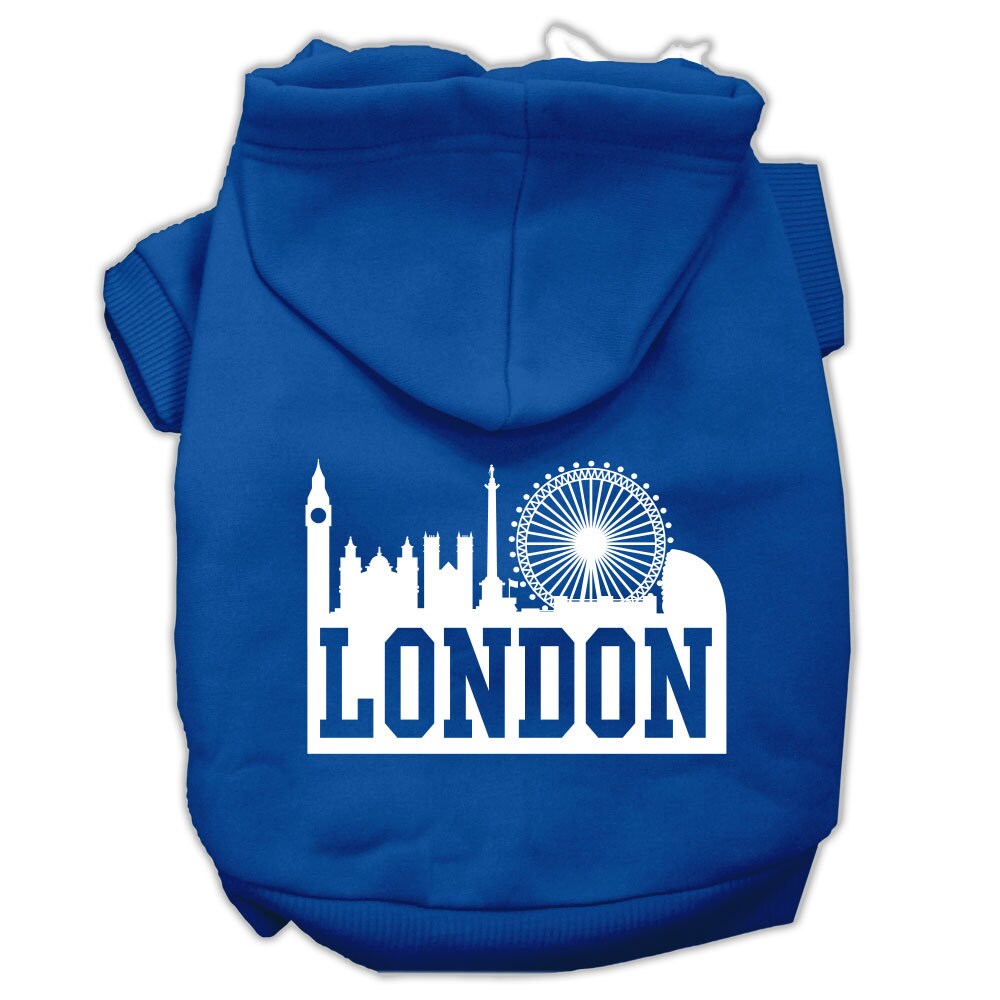 Dog Hoodie London Skyline for Royal Style and Comfort Wear