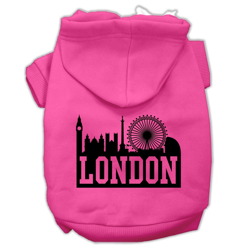 Dog Hoodie London Skyline for Royal Style and Comfort Wear