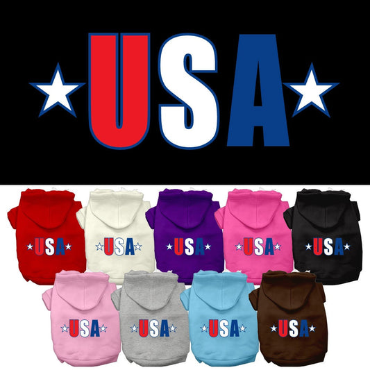 Dog Hoodie USA Star Patriotic for Your Pet Royal Style for