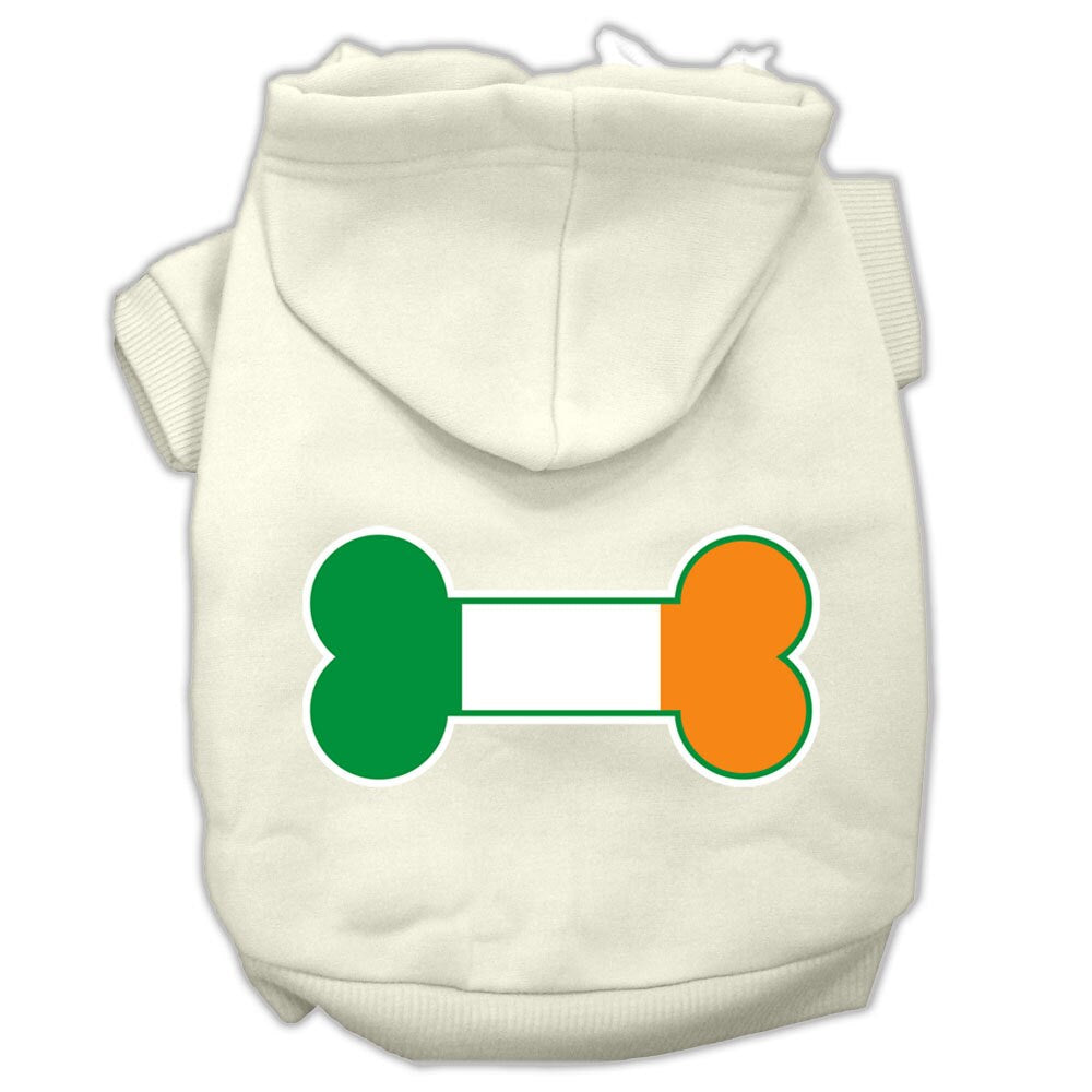 Dog Hoodie Bone Shaped Ireland Flag for Royal Comfort Style