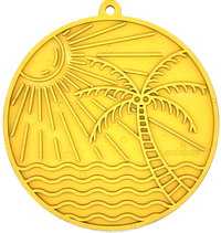 Sun n' Sea eMat - Enrichment Lick Mat For Dogs and Cats - With Suction Cups - Beach Design | USA Made