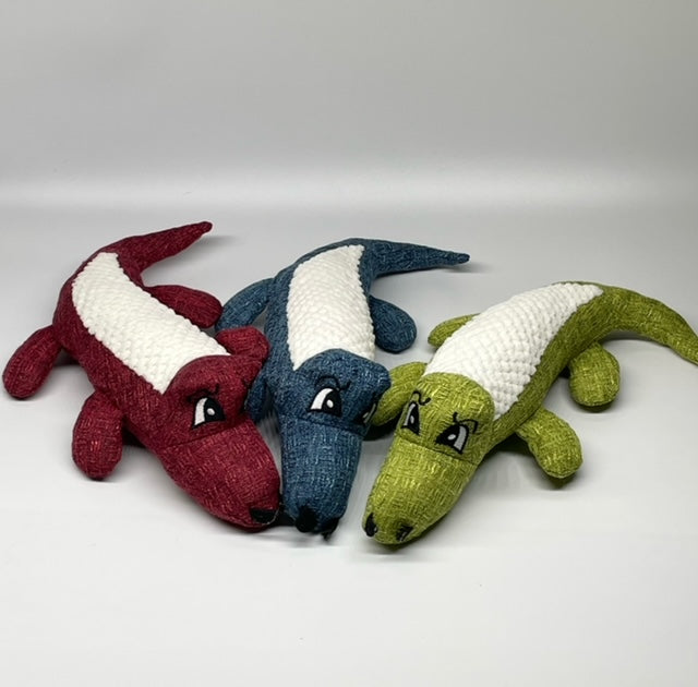 Interactive Alligator Plush Enrichment Dog Toy for Playtime