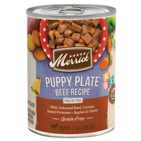 Merrick Grain Free Puppy Plate Beef Wet Dog Food (12.7oz)