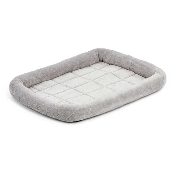 24in Midwest Diamond Stitch Bed Gray - Purrfect Pet Kingdom