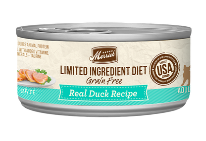 Merrick Limited Ingredient Diet Grain Free Duck Wet Cat Food (5oz) - Wet Cat Food - The Family Pet