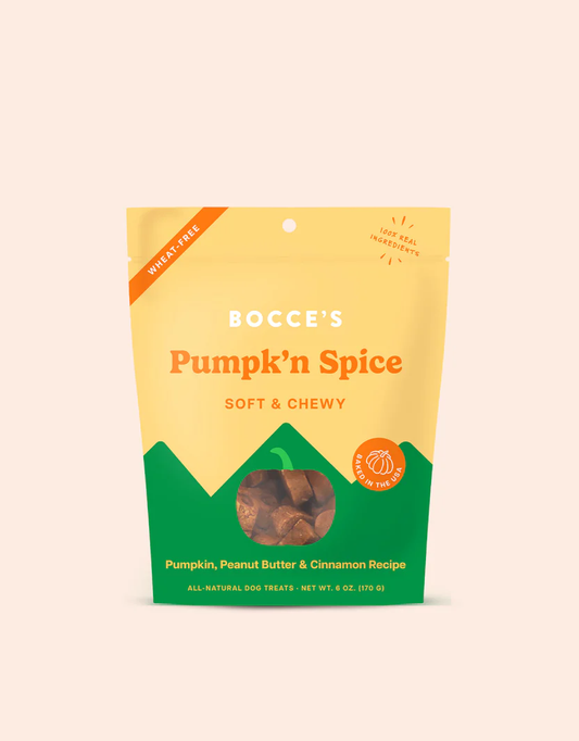 Bocces Soft and Chewy Pumpk'n Spice Dog Treats (6oz) - Bocce's Dog Treats - The Family Pet