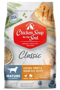 Chicken Soup Mature Chicken,Turkey and Brown Rice Dog Food