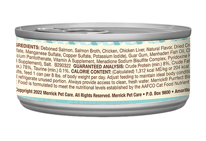 Merrick Purrfect Bistro Grain Free Adult Salmon Pate Cat Food (3oz) - Merrick Wet Cat Food - The Family Pet