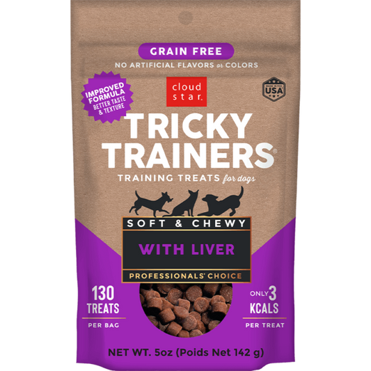 Tricky Trainers Soft and Chewy Grain Free Liver Dog Treats (12oz)