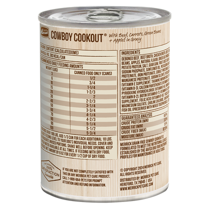 Purrfect Pet Kingdom Premium Merrick Grain Free Cowboy Cookout Wet Dog Food (12.7oz) For Cats - Interactive pet supplies by Purrfect Pet Kingdom®