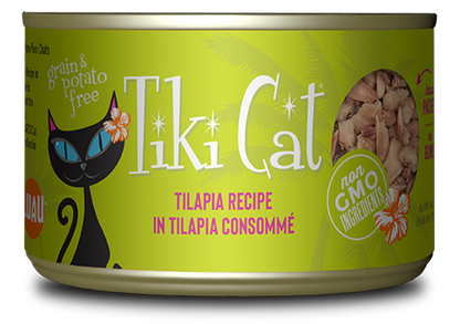 Wet Cat Food Tilapia 2.8oz Tikicat 🐟