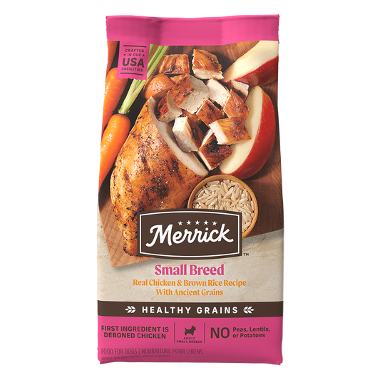 Merrick Small Breed Real Chicken & Brown Rice Recipe Dry Dog Food (12lb)