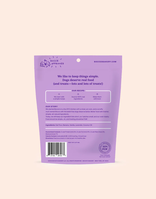 Bocce's Bedtime Tea Dog Biscuits (5oz) - Bocce's Dog Treats - The Family Pet