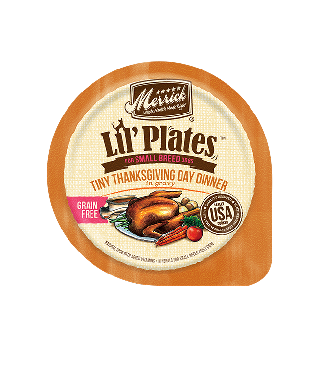 Merrick Lil' Plates Grain Free Tiny Thanksgiving Dinner Wet Dog Food (3.5oz)