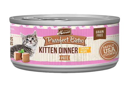 Merrick Purrfect Bistro Grain Free Kitten Chicken Pate Cat Food (3oz) - Merrick Wet Cat Food - The Family Pet