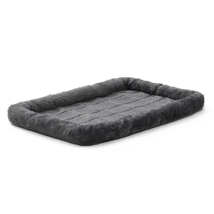 Sheepskin Dog Bed Large Gray 36x23 Plush 🛏️