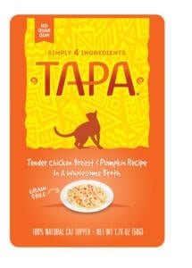 Cat Food Topper Chicken Pumpkin 1.76oz Tapa Grain Free 🐱