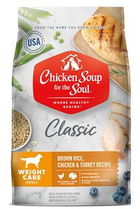 Chicken Soup Adult Brown Rice, Chicken and Turkey Weight Care Dog Food