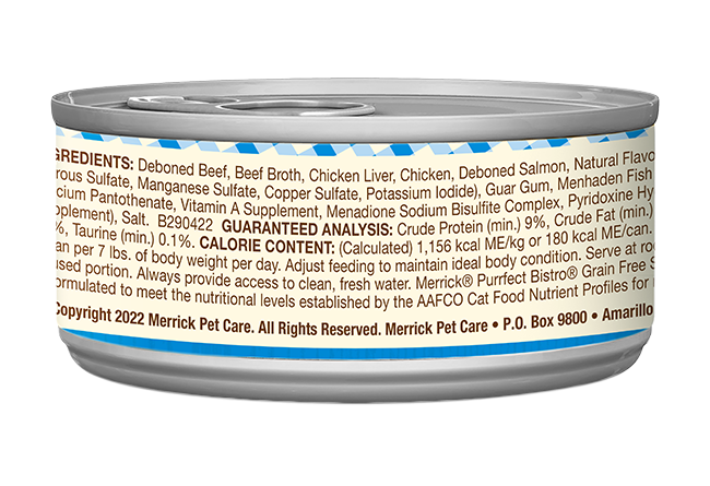 Merrick Purrfect Bistro Grain Free Adult Surf and Turf Pate Cat Food - Wet Cat Food - The Family Pet