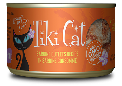 Wet Cat Food Sardine Tahitian Grill 2.8 Oz Tikicat ✅