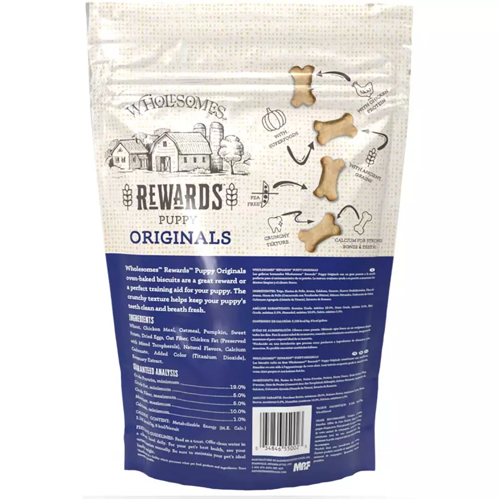 Wholesomes Puppy Original Dog Treats 2lb 🐶