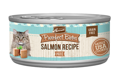 Merrick Purrfect Bistro Grain Free Adult Salmon Pate Cat Food (3oz) - Merrick Wet Cat Food - The Family Pet