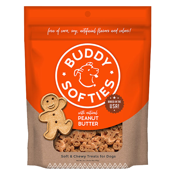 Buddy Softies Peanut Butter Dog Treats - Buddy Softies Dog Treats - The Family Pet