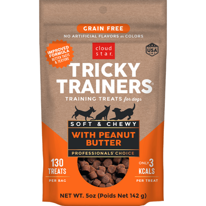 Tricky Trainers Soft and Chewy Grain Free Peanut Butter Dog