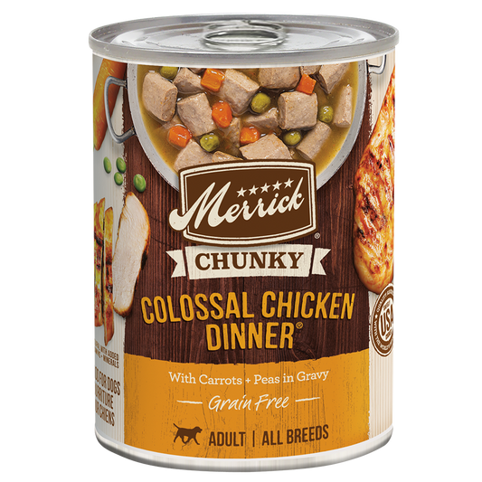 Merrick Chunky Grain Free Colossal Chicken Wet Dog Food (12.7oz)