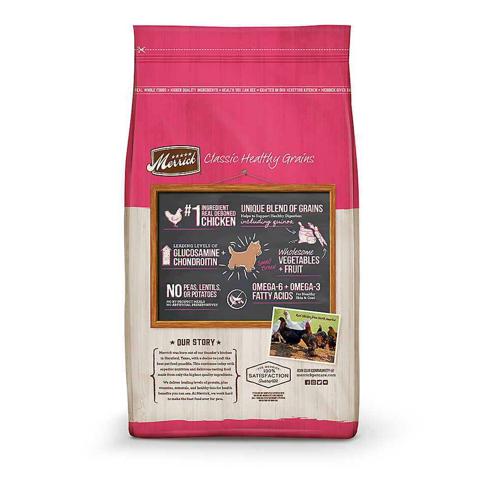 Dog Food Dry Chicken Brown Rice 4lb Merrick Small Breed 🐕