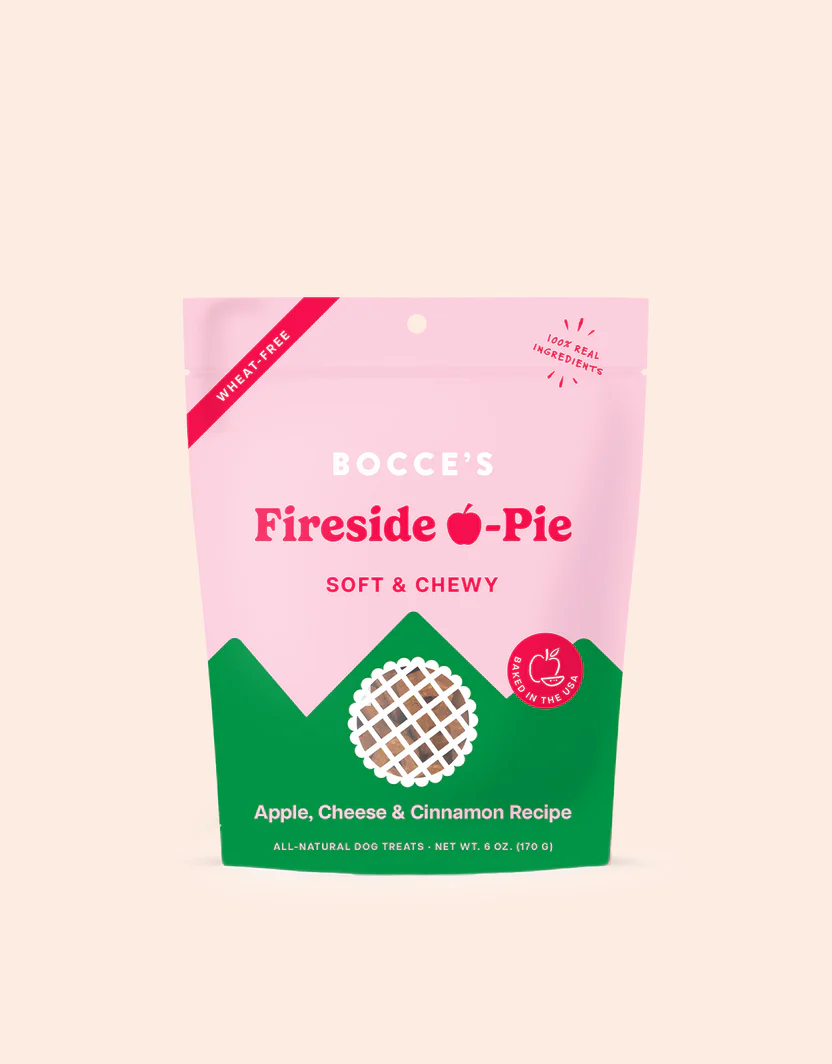 Bocces Soft and Chewy Fireside Pie Dog Treats (6oz) - Soft and Chewy Dog Treats - The Family Pet